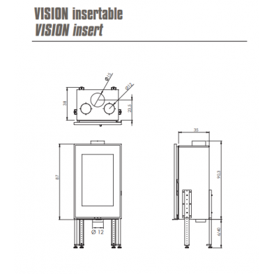 Vision insertable medidas