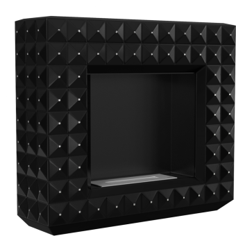 Chimenea de bioetanol de suelo Egzul Negra Mate