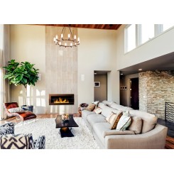 Chimenea de bioetanol Kamin con cristal frontal