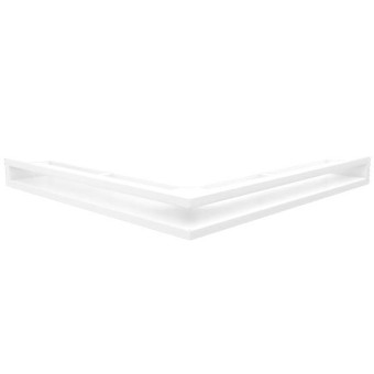 Rejilla rinconera cuadrada 56x56x6 inferior o superior blanca