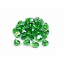 Cristal decorativo con forma de diamante verde