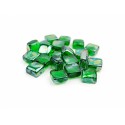 Cristal decorativo cuadrado para biochimeneas verde