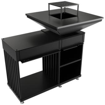 Barbacoa de leña Quadrum Horizontal - El Club del Fuego