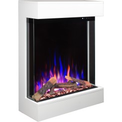 Chimenea eléctrica DAME blanca - El Club del Fuego