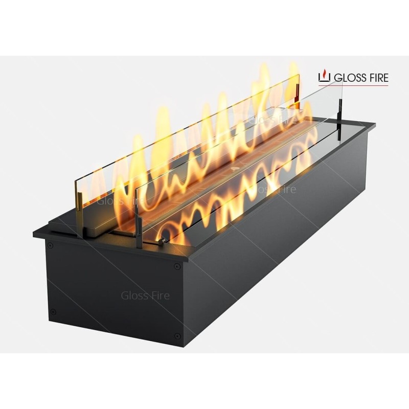 Quemador de bioetanol con cristal Slider Glass 1000 - El Club del Fuego