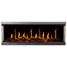 Aflamo Gold 193 - Chimenea eléctrica Holográfica