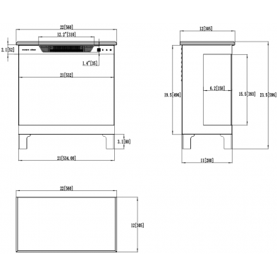 Dimensiones Aflamo Tower 56