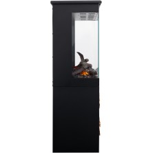 Chimenea eléctrica de suelo Aflamo Tower con stand