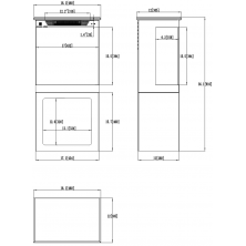 Dimensiones Tower 46 + stand