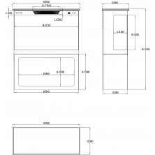 Dimensiones Tower 76 + stand