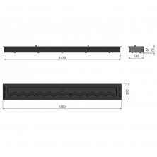 Dimensiones Black Burner Slim 1500