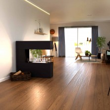 Chimenea de bioetanol de suelo Orkland negra - El Club del Fuego