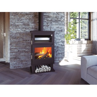 Estufa de leña con horno FM CH-8 - El Club del Fuego