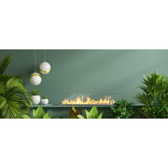 Quemador de bioetanol con cristal de 100 cm - El Club del Fuego