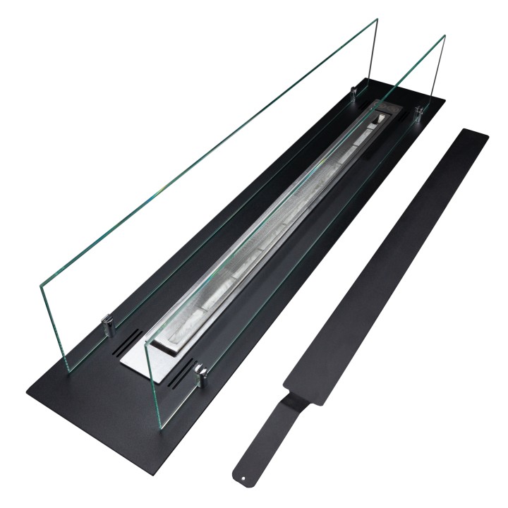 Quemador de bioetanol con cristal de 100 cm