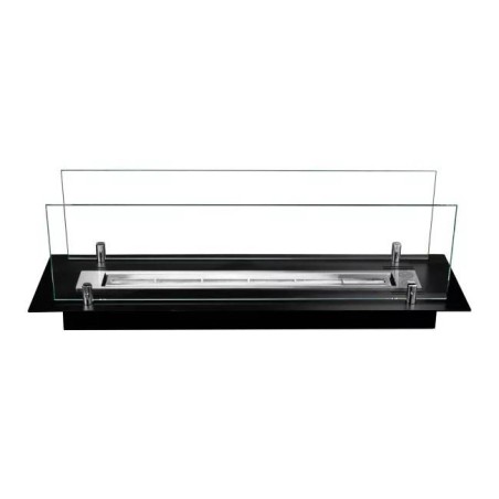 Quemador de bioetanol de acero con cristal de 65 cm Divina Fire - El Club del Fuego