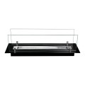 Quemador de bioetanol de acero con cristal de 65 cm Divina Fire - El Club del Fuego