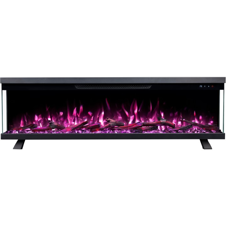 Chimenea eléctrica tres cristales Unity 107