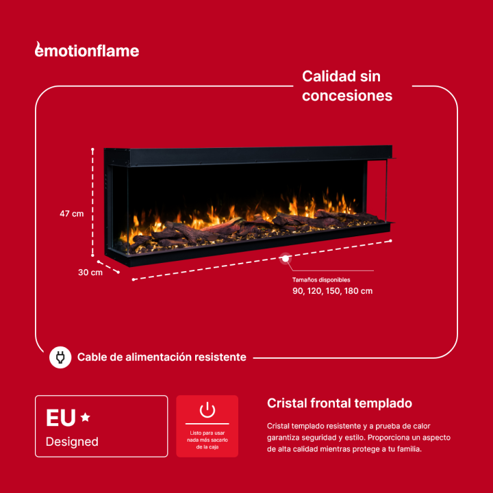 Chimenea eléctrica Solis 150 - El Club del Fuego