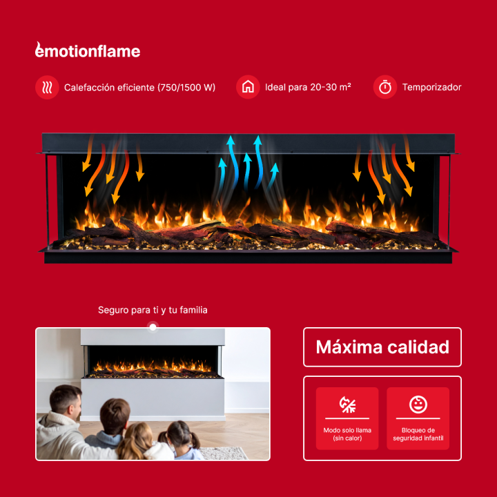 Chimenea eléctrica Solis 150 - El Club del Fuego