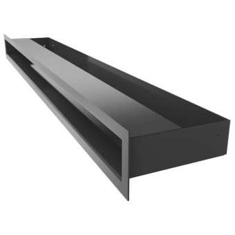 Rejilla apaisada opaca LUFT 80x6 cm negra