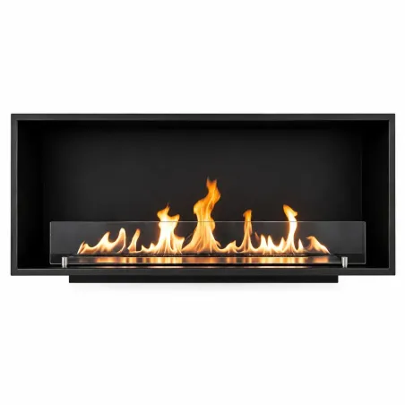Cristal chimenea bioetanol Saturno 120