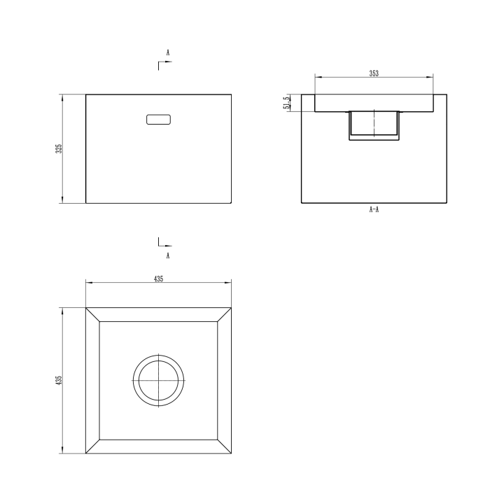 Dimensiones chimenea bioetanol Novium