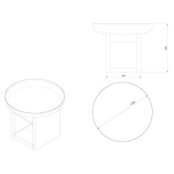 Dimensiones Brasero de jardín Crater 600
