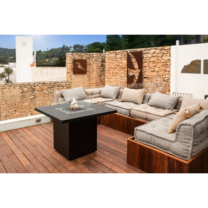 Mesa Fire Pit Planika Square Table
