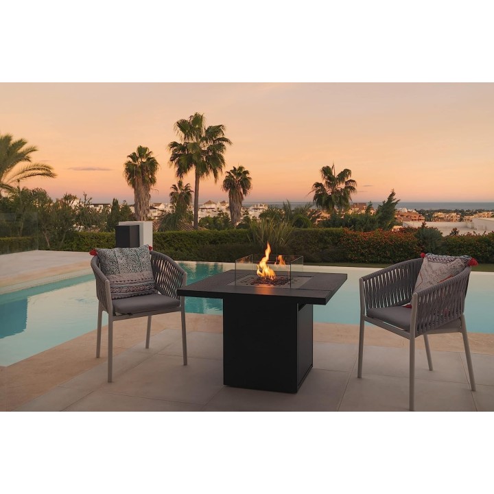 Fire Pit Planika Square Table - Mesa de Fuego de exterior